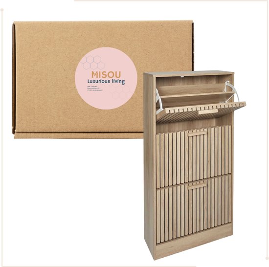 Schoenenrek Kast Massief Houten Nordic Schoenenkast Thuis Entree Grote Capaciteit Hal Partitie Kast Locker Veranda Schoenenrek Opbergkast voor Schoenen (Color : Brown, Size : S