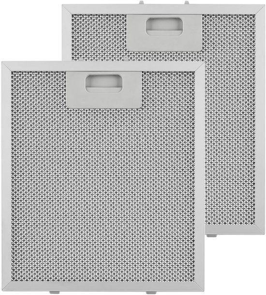 Filtres pour hotte aspirante - lot de 2 - Filtre pour hotte aspirante en aluminium, 267 x 305 x 9 mm, compatible avec les modèles Elica et Recamania