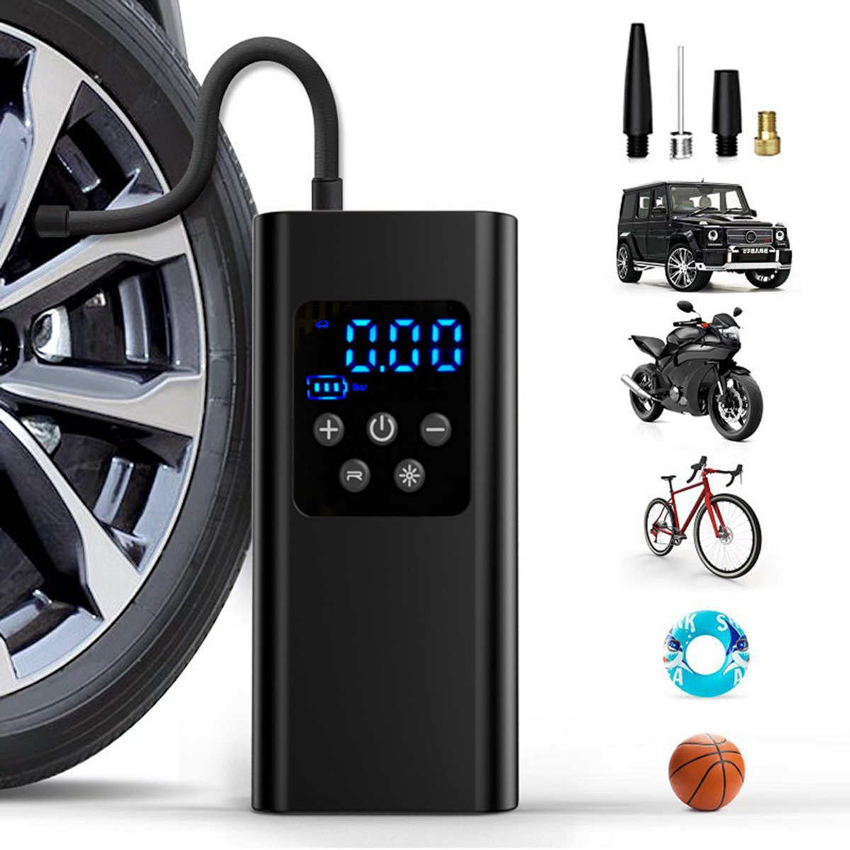 Elektrische Draagbare Fietspomp USB-C thumbnail 5
