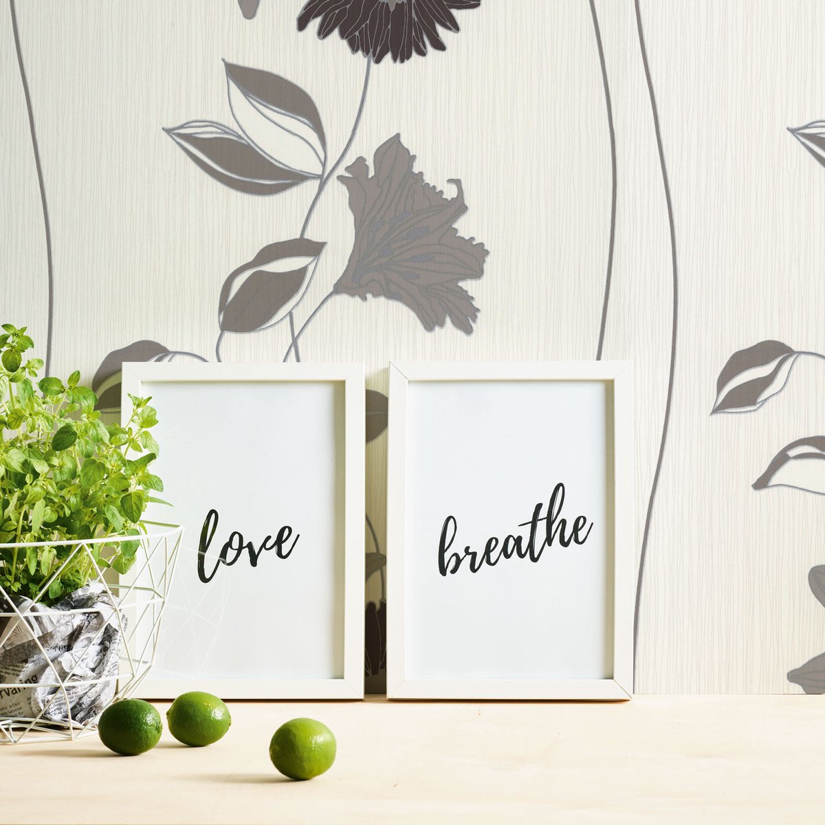 Bloemen behang Behang bloemen Behang slaapkamer Vliesbehang Beige / Creme Bruin Zilver 912831 | Koop behang bij BRICOFLOR