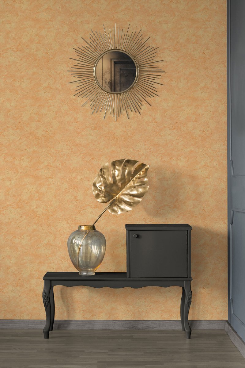 Patroon behang Papiertapete Oranje / Terracotta 992574 | Koop nu voordeling behang