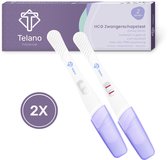 Telano Zwangerschapstest Premium 2 Stuks Midstream - Zwangerschapstesten Optimale Gevoeligheid - Brede Absorberende Strip