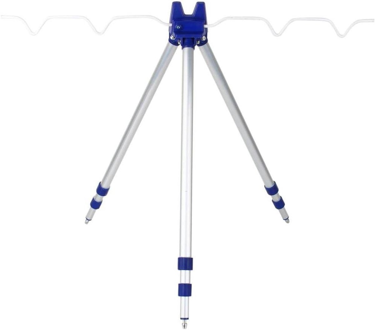 Allecto Plus - Draagbare tripod hengelhouder voor zeevissen en sportvissen - Aluminiumlegering - Telescopisch - 120 cm - Duurzaam en stevig
