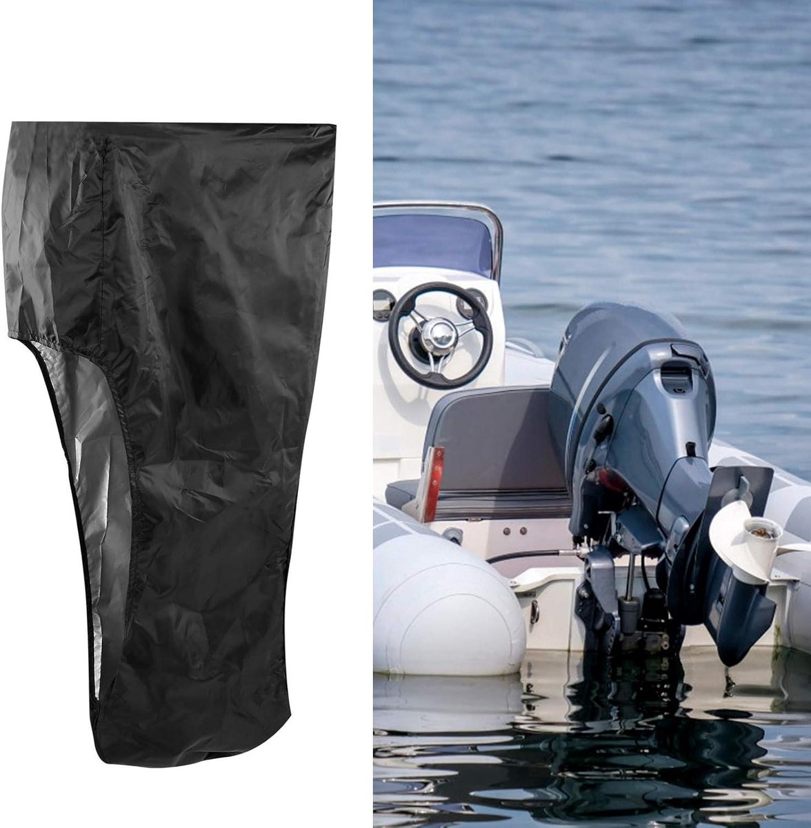 Allecto Plus - Beschermhoes voor boot buitenboordmotor (49x53x41) - Waterdichte hoes in 3 maten