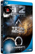 SF 3-pack - Stargate + Terminator 2 + Total Recall - Blu-ray - Steelcase