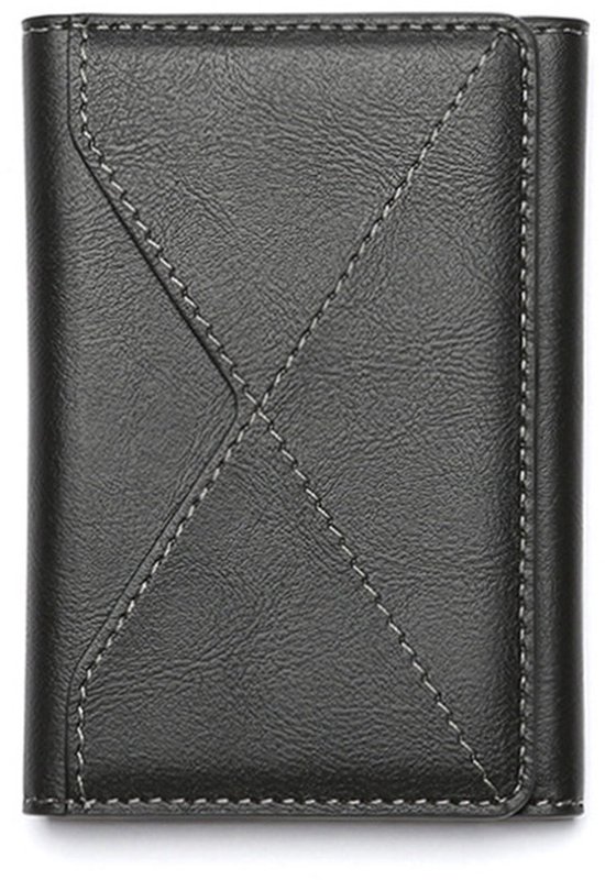 Porte-cartes magnétique pour iPhone Magsafe - 6 cartes - Support portefeuille réglable - Porte-cartes - pour iPhone 12 / 13 / 14 / 15 / 16 / Pro / Pro MAX - noir