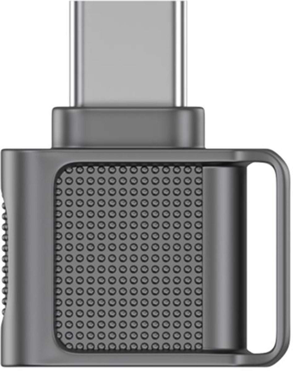 USB-C naar Micro-SD (TF) Kaartlezer - Hoge Snelheid Mini Geheugenkaart Adapter - zwart