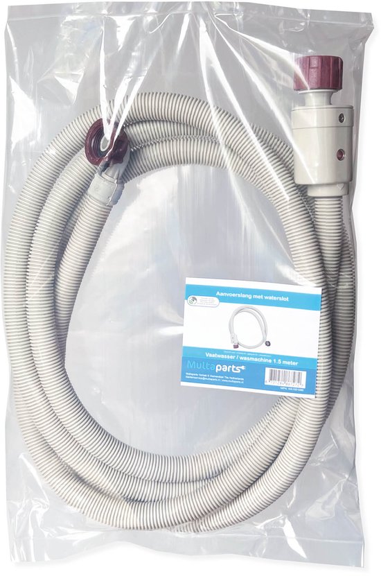 Aanvoerslang met waterstop 150cm 3-4