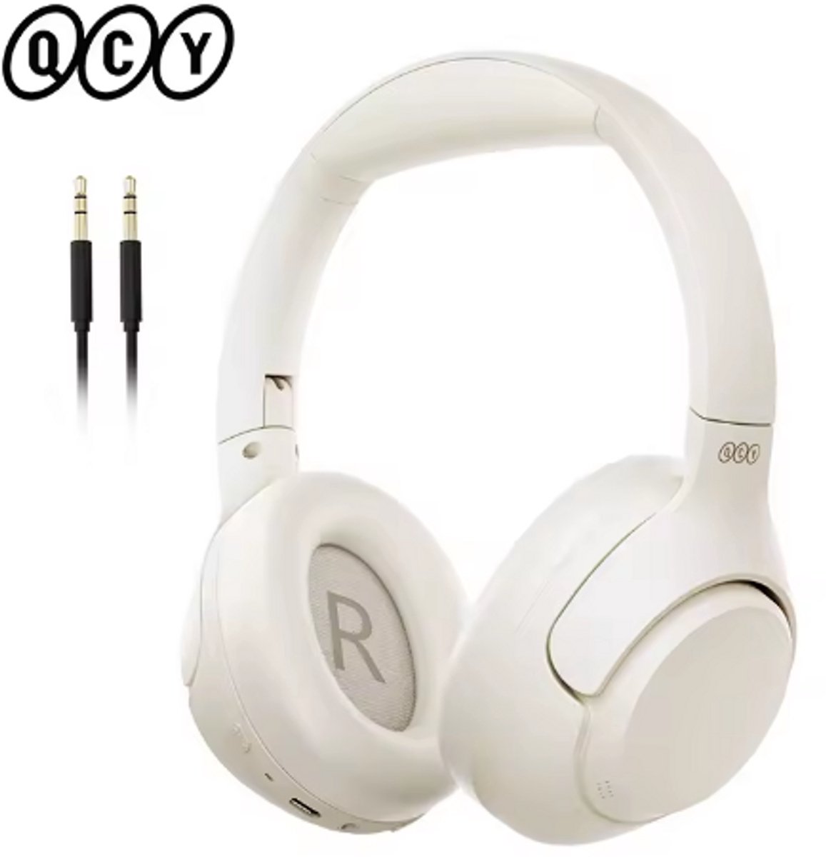 QCY H3 ANC draadloze hoofdtelefoon Hi-Res audio over-ear headset 43dB hybride actieve ruisonderdrukking Bluetooth 5.4 gaming-oortelefoon