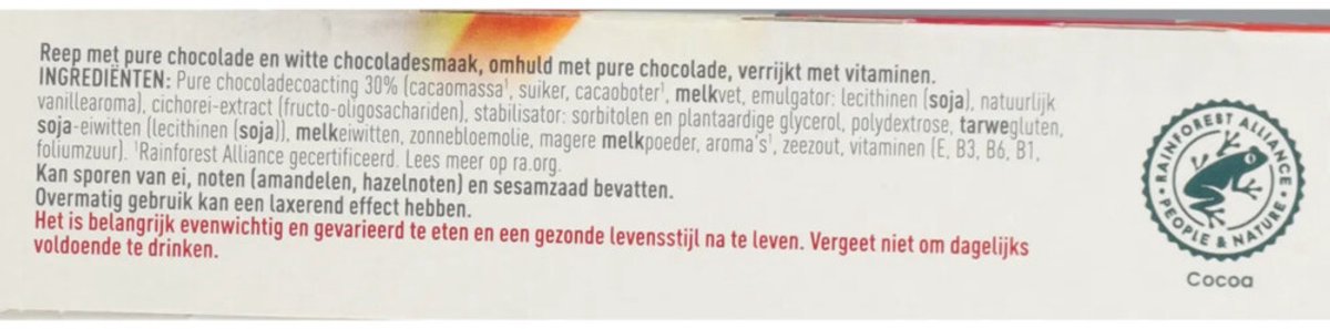 Bol.com Modifast Protein Shape - Reep Pure & Witte Chocolade - 6 stuks - Eiwitreep aanbieding