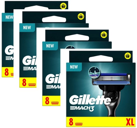 Gillette Mach3 - 32 stuks - Scheermesjes