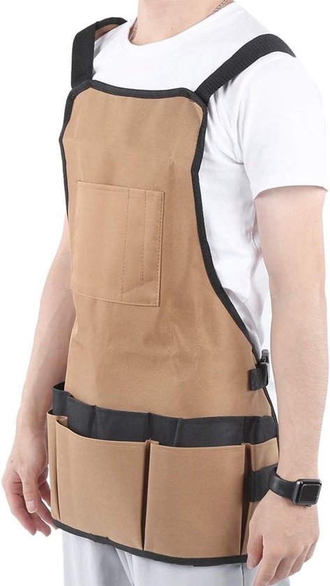Keukenschort - Keukenschort voor dames en heren - Water- en vuilafstotend - Unisex - Horeca Sloof - Werk Schort - Multifunctioneel Schort - voor servers, keuken, koken, bakken, kunstenaar, schilderen