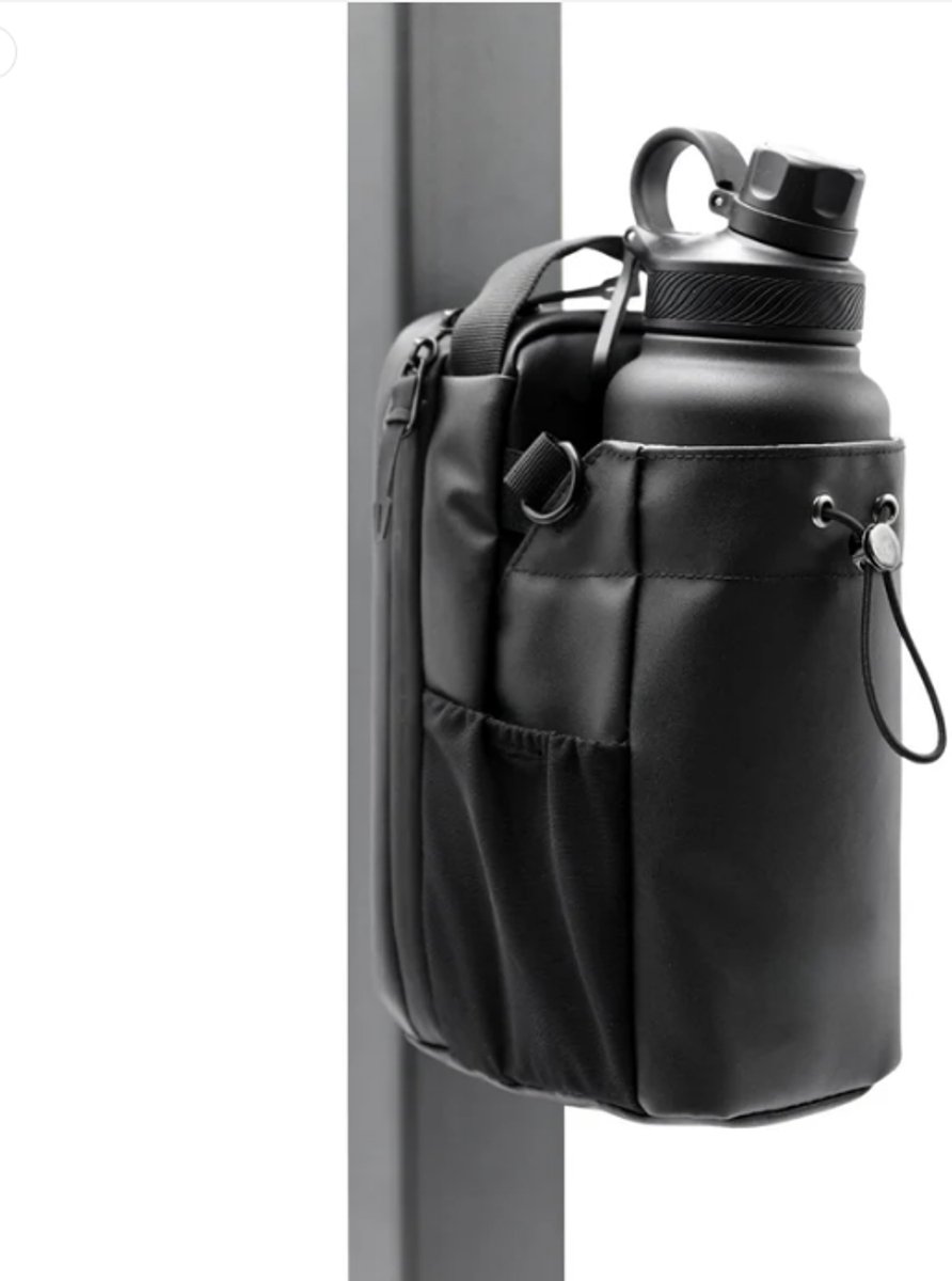 icolor Magnetische waterfles tas, gymtas met vakken voor mobiele telefoon, magnetische flessenhouder, drager, sport, fitnessstudio, magnetische gymtas (neopreen, mandala