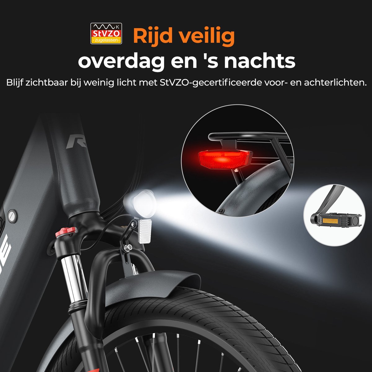 Vélo électrique Roamer 1 ST – Autonomie 100 Km, Batterie 36V 13Ah, Moteur 250W, Cadre Step-through, Taille 27,5" - 8