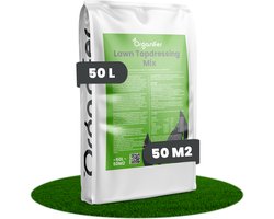 Gazon Topdressing – Mix met Mycorrhiza en Rhizobacteriën (50L, 50m2) - Gedroogde Koemest - Wormenmest - Lavameel - Bodemverbeteraar - Topdressing Gazon - Bodemactivator - Organifer
