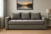 Bed Box Wonen - Luxe slaapbank - 142x192 - Antraciet