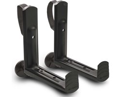 LECHUZA BALCONERA - Balkonbakhouder CLASSIC - 19033 - zwart - Geschikt voor montage aan de muur of het balkon (tot een omtrek van 38 cm)