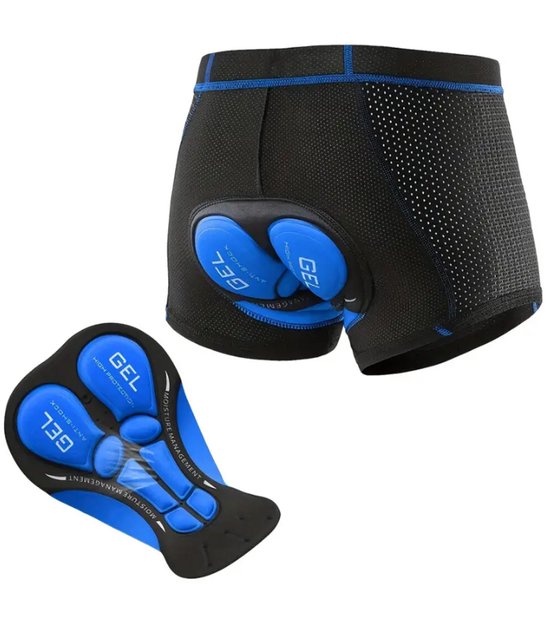 Mountainbike Onderbroek - Fiets Sportonderbroek - 5D Gel Pad Shockproof - Shockproof Sportonderbroek - Ademend & Comfortabel MTB Ondergoed - Fietsbroek voor Heren/Dames - Maat XL - Zwart - LOUZIR — afbeelding 3