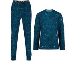 Vingino Walm Jongens Pyjamaset - Dark jungle green