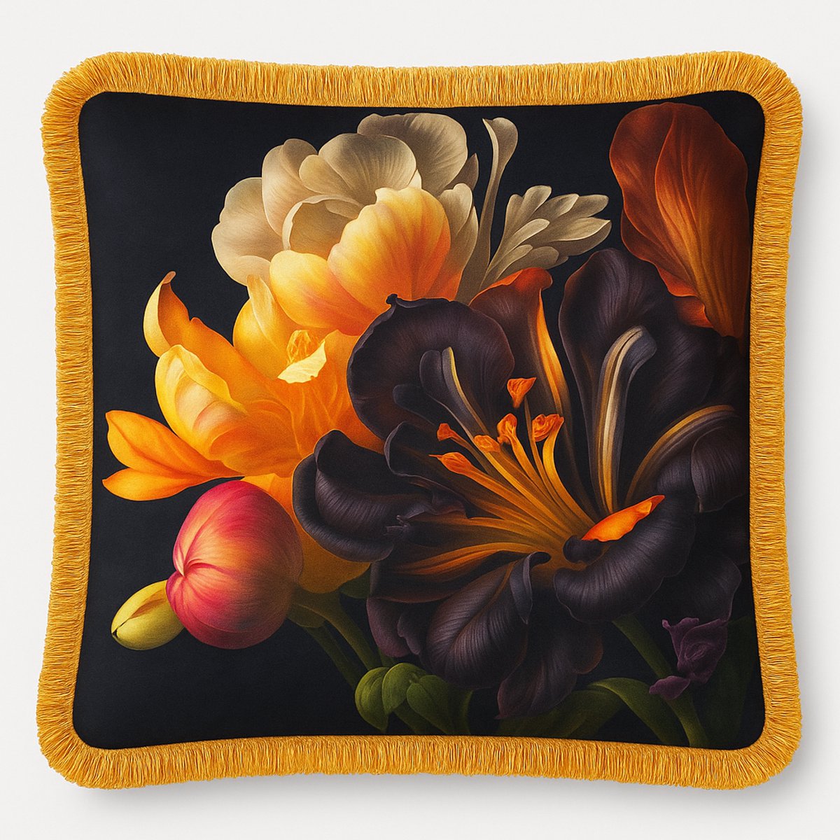 Luxe Kussensloop - kussenhoes - Sierkussenhoes - Hoes met Volants – 45x45 cm – Fluweelzacht, Kleurrijk & Stijlvol