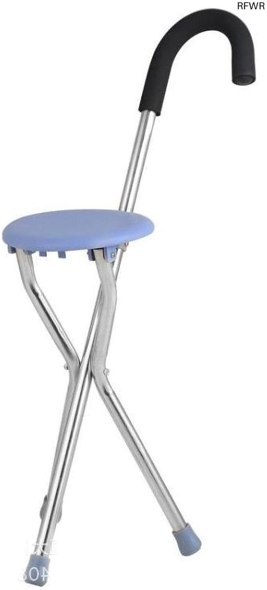 RFWR® Wandelstok met Zitfunctie en Opklapbare Stoel
