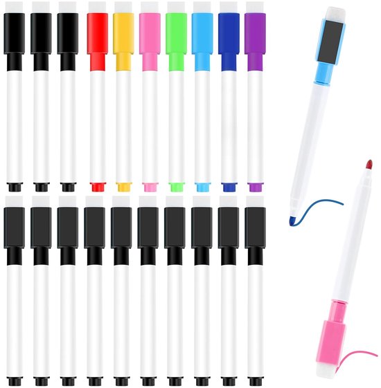 maxtek Whiteboard-marker, ronde punt, droog uitwisbare