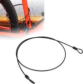 Allecto Plus - Câble en acier avec double boucle pour vélo et trottinette - Acier inoxydable - Cadenas de sécurité - Zwart - Sécurité vélo - Antivol - Accessoire vélo