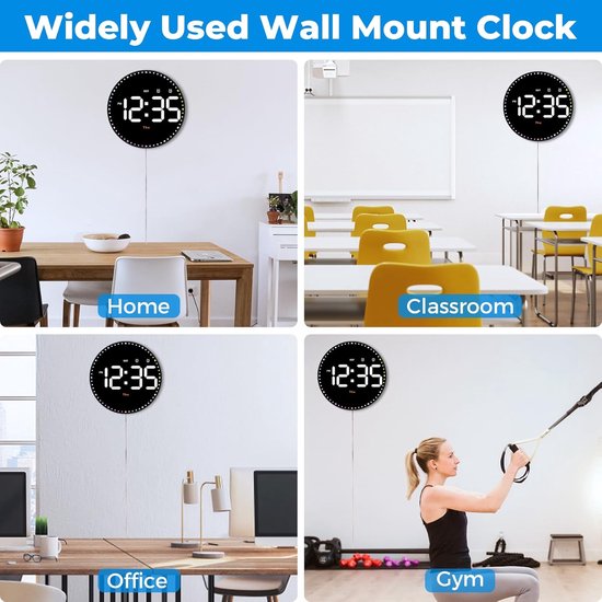 Moderne digitale LED-Wanduhr für neues Wohnzimmer Bluetooth Automatic Timing Ele Moderne digitale LED-Wanduhr für neues Wohnzimmer Bluetooth Automatic Timing Ele