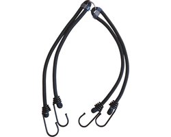 Rieba® Universele Spinbinder - 4 Armen - Metalen Haken - Zeer Sterk - Snelbinder Fiets - Spin - 64 cm - Zwart