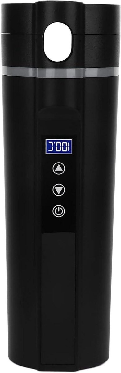 Allecto Plus - Draagbare 12V/24V Verwarmingskop 450ml voor Auto - Reistheemok - Waterverwarmingsbeker - Flessenhouder - Ideaal voor Kookwater, Thee, Koffie, Melk en Instantnoedels
