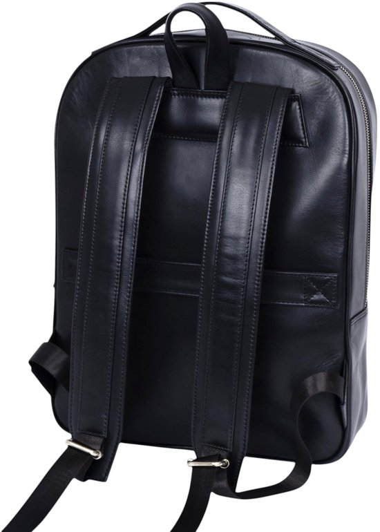 Time Resistance Leren Rugzak Heren en Dames Vintage Stijl voor Laptop tot 15 Handgemaakt Italiaanse Volnerfleer, Bruin