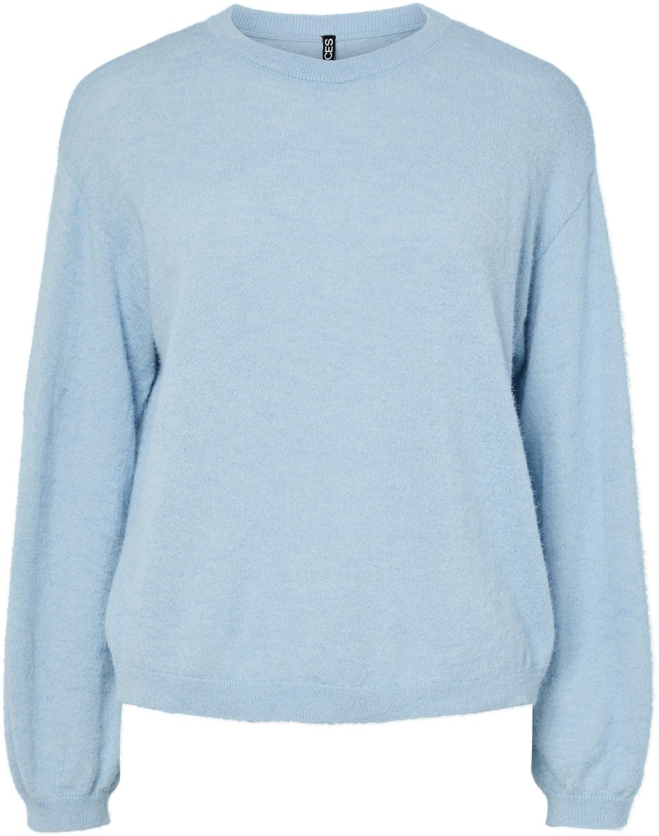 Pieces Trui Pcnaomi Ls O-neck Knit Noos Bc 17162284 Cashmere Blue Dames Maat - S