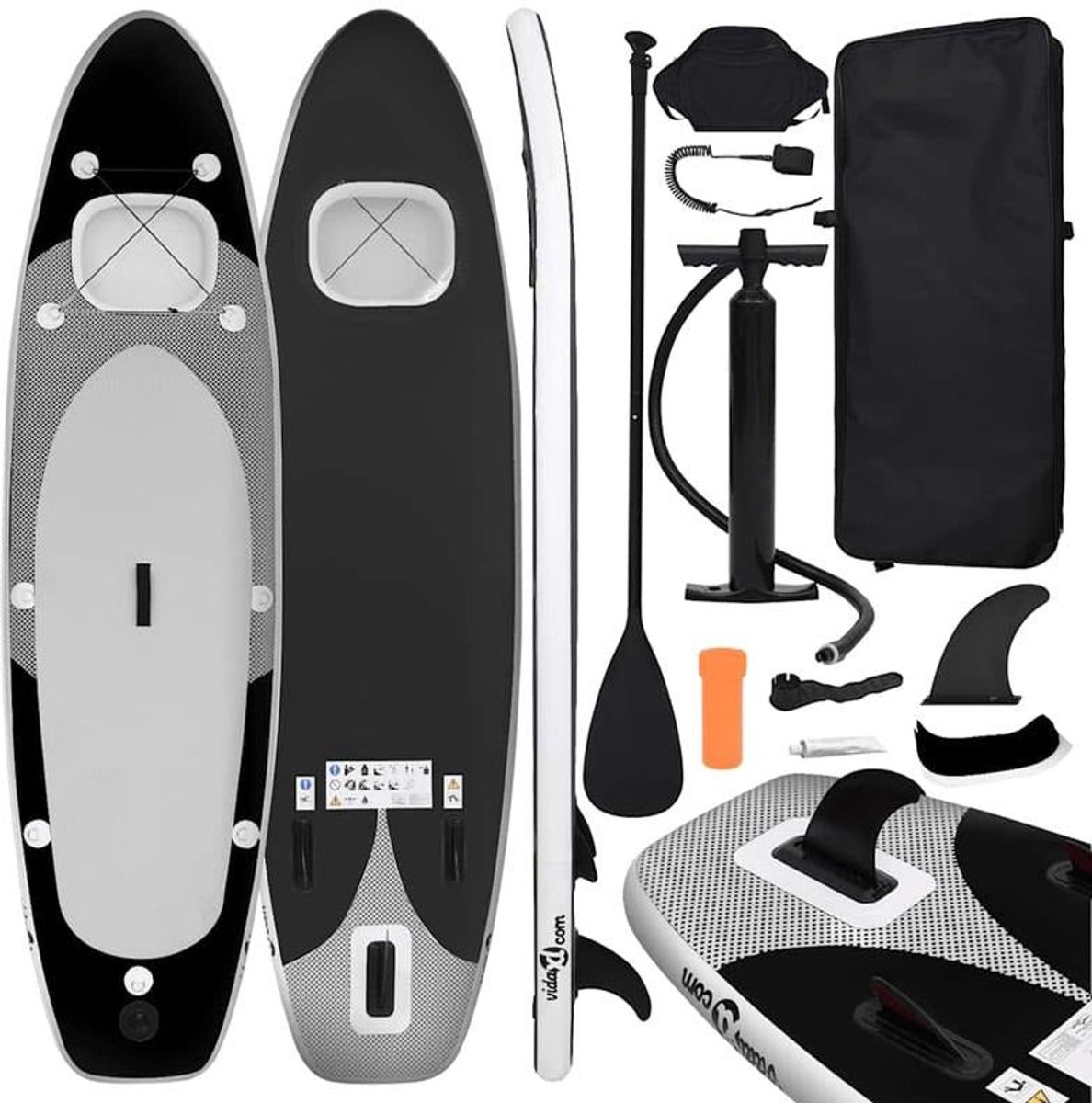 Opblaasbare Stand-Up Paddleboard – SUP Board – Paddleboard – Watersportboard – Compleet Met Peddel – Venster Onder Water