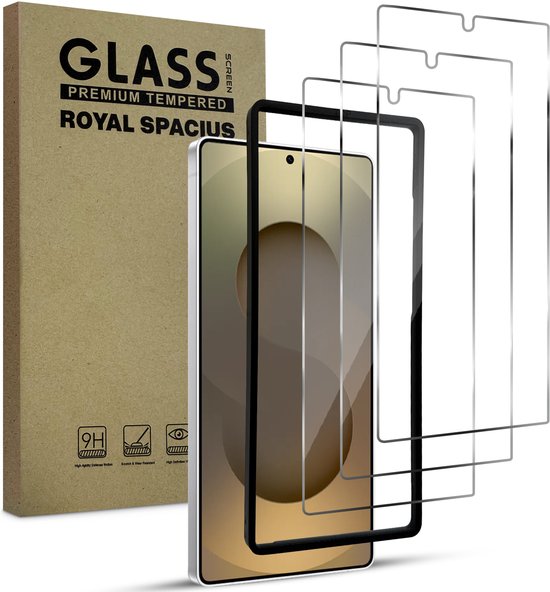 3x Gehard Glas Screenprotector Samsung Galaxy S25 Ultra – Krasbestendig, Helder, Uitlijn Tool, Tempered Glass
