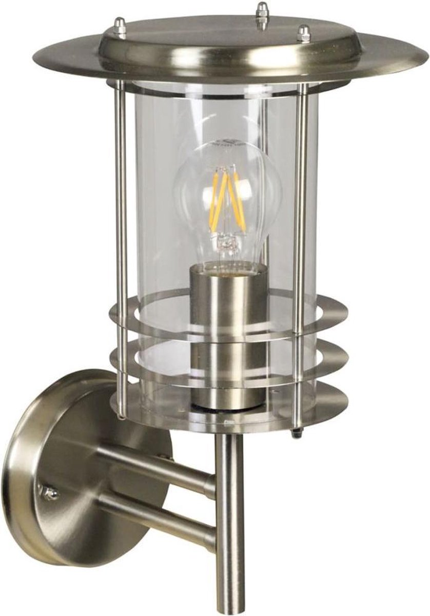 Luxform Wandlamp voor buiten Phoenix 230 V zilver LUX1706S
