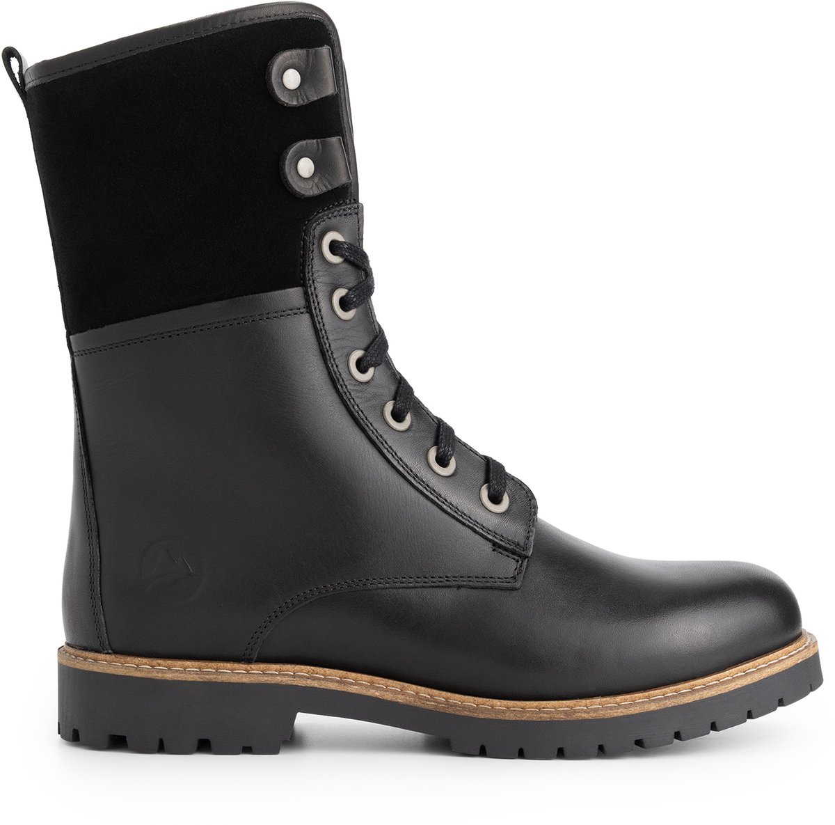 Travelin' Kongea Dames - Veterboots - Wolgevoerd - Zwart