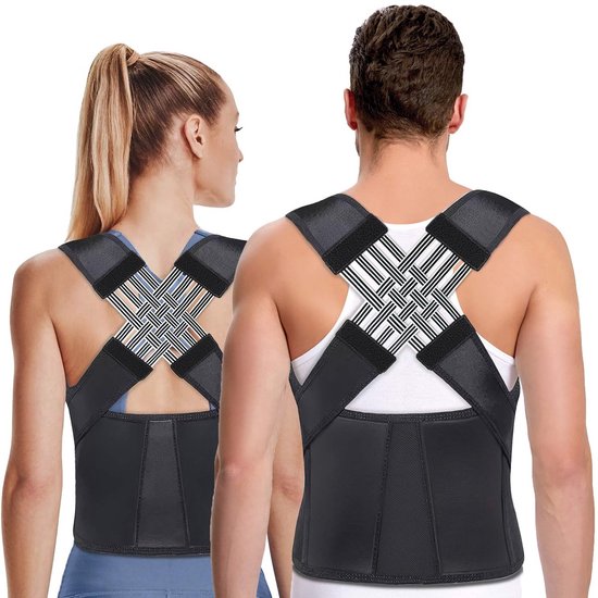 Rugbrace Posture Corrector Voor Vrouwen en Mannen | Verstelbare ...