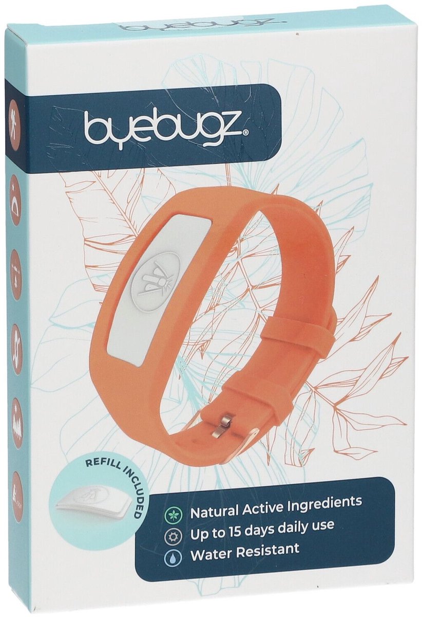 ByeBugz Anti-Insecten Bangles Sunrise Orange