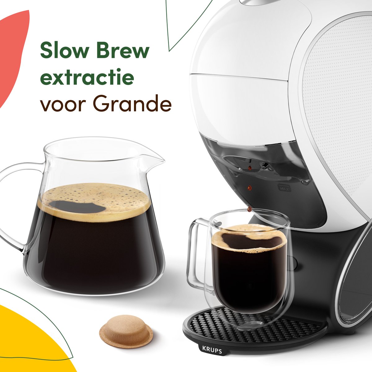 Krups NESCAFÉ Dolce Gusto NEO YY5679 - Latte Koffiemachine - Wit - Speciaal ontworpen voor liefhebbers van zwarte koffie en melkspecialiteiten thumbnail 4