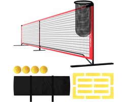 SPORTNOW-Metall, Polyester-Mehrfarbig-674L x 70B x 92H cm-Pickleball-Netz