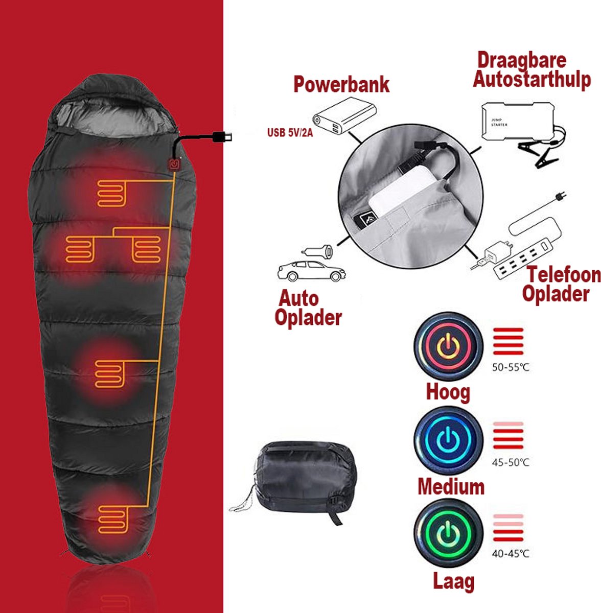 BISINNA Slaapzak met kussen - 4 seizoenen lichtgewicht waterdichte warme slaapzak met compressiezak voor volwassenen, vrouwen, mannen buiten kamperen, wandelen, backpacken (4 seizoenen/blauw/rechts
