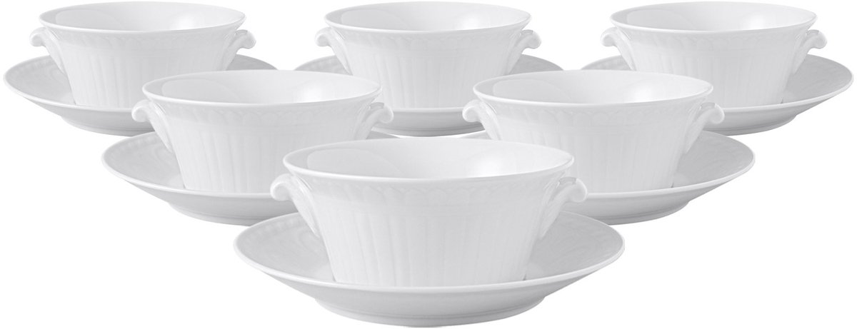 Suppentassen mit Untertassen Cellini 400 ml Set van 6
