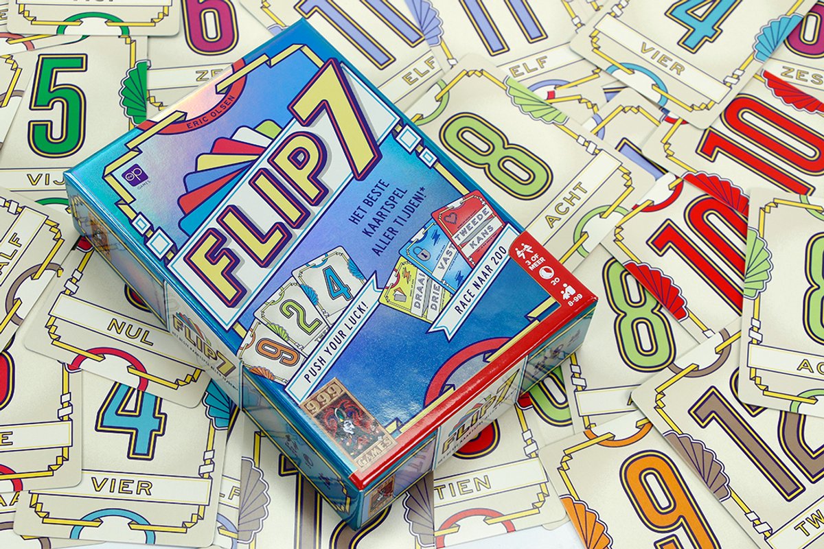 999 Games - Flip 7 - Nederlandse versie! - Zenuwslopend Kaartspel - Snel en Makkelijk te Leren - Het ideale kaartspel voor kleine en grote groepen - Partyspel - Compact Familiespel — afbeelding 23