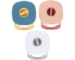 Allecto Premium - Oplaadkabel-organizer-box 3 kleuren set - Gadget voor telefoonkabels