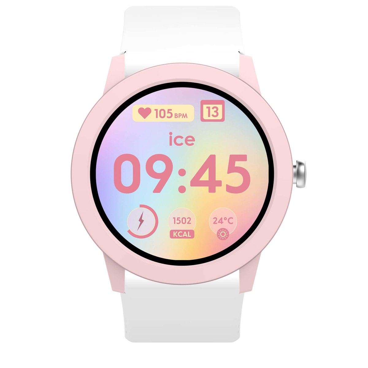 Ice Watch ICE smart junior RD 3.0 - Pink - White 025248 Horloge - Siliconen - Wit - Ø 39 mm
