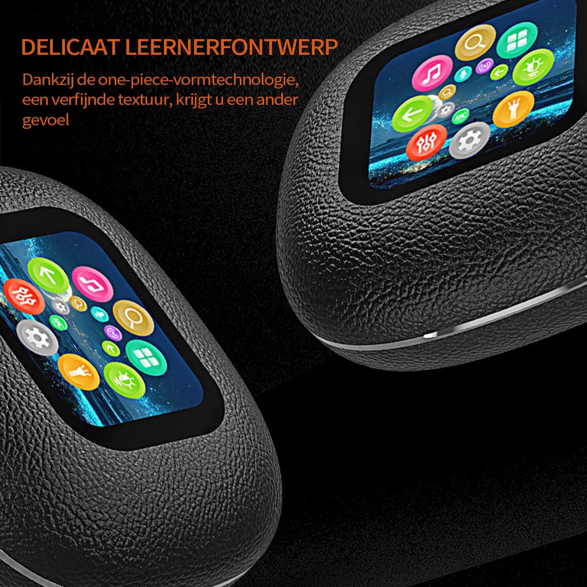 Afbeelding 3 van REFTTENW Vertaal oordopjes - AI Vertaler Draadloze Oordopjes – Draadloze Oordopjes met Vertaalfunctie – 144 Talen – Simultaan Tolken – Met LCD Display – Reiskoptelefoon