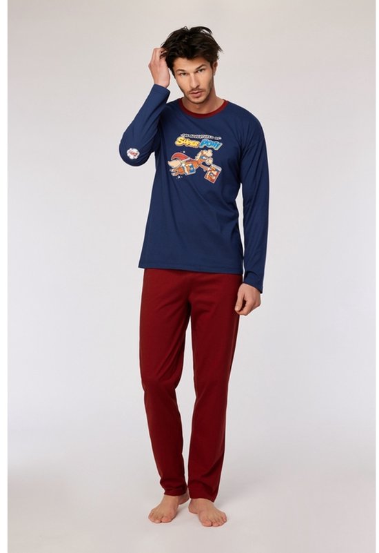 Pyjama homme Woody Pony pantalon rouge - Taille L