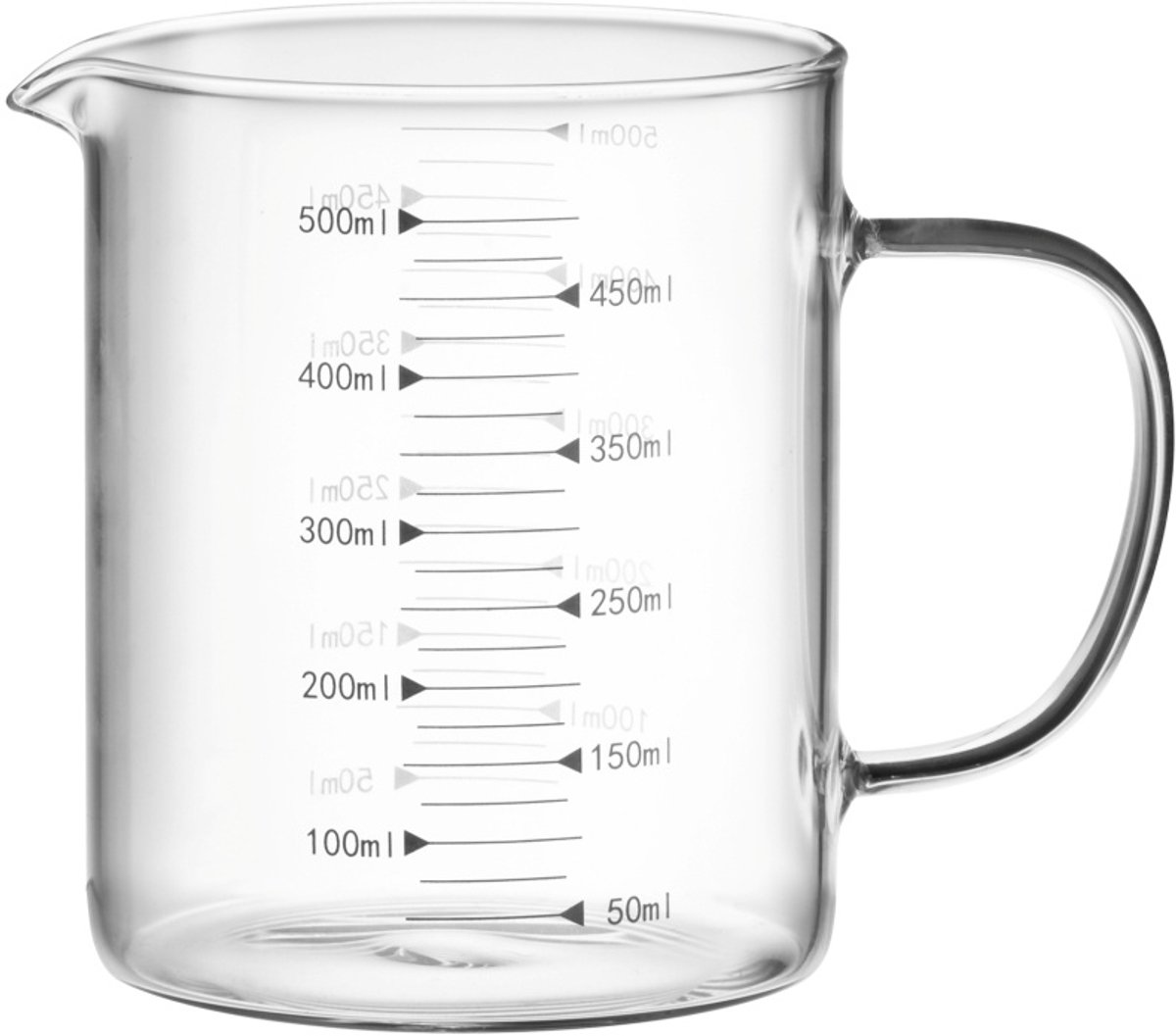 Maatbeker van borosilicaatglas 500 ml