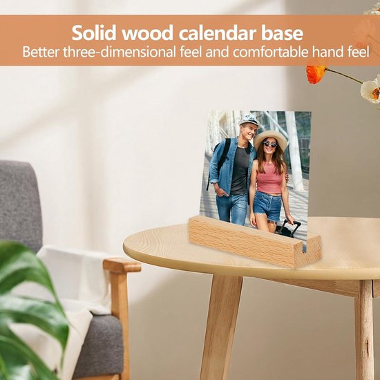 Kisstta Houten kaarthouder, 15 x 4 x 2 cm, houten tafelkaarthouder, ansichtkaarthouder met 5 mm kaartsleuf, menukaarthouder, fotohouder voor bruiloft, tafelnummer, plaatskaarthouder, fotostandaard