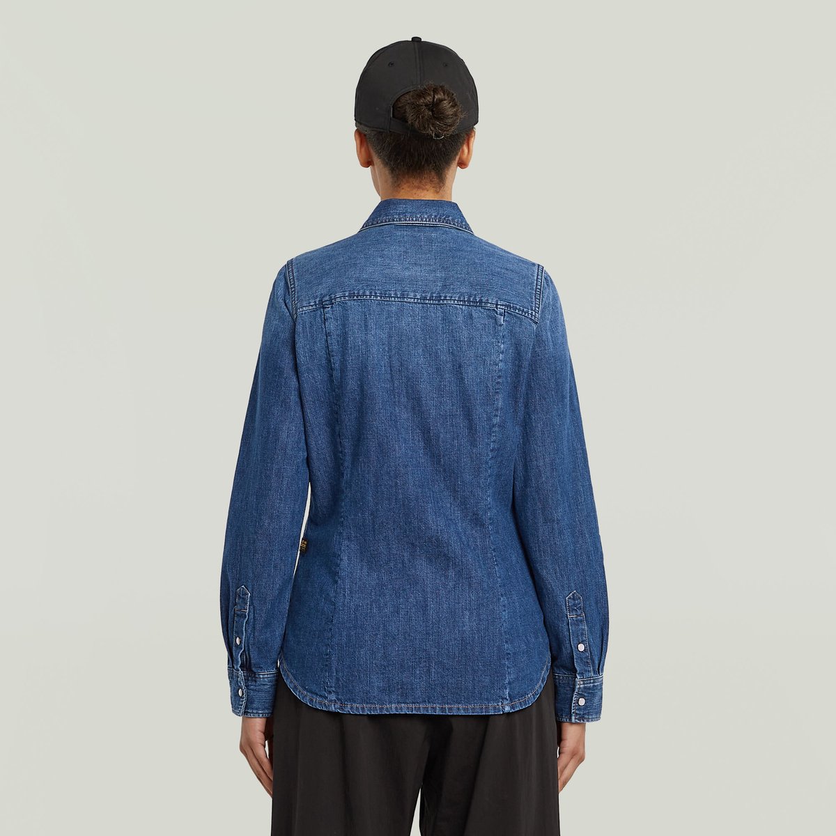 G-STAR Slim western shirt ls wmn Dames Overhemd in Worn In Windward